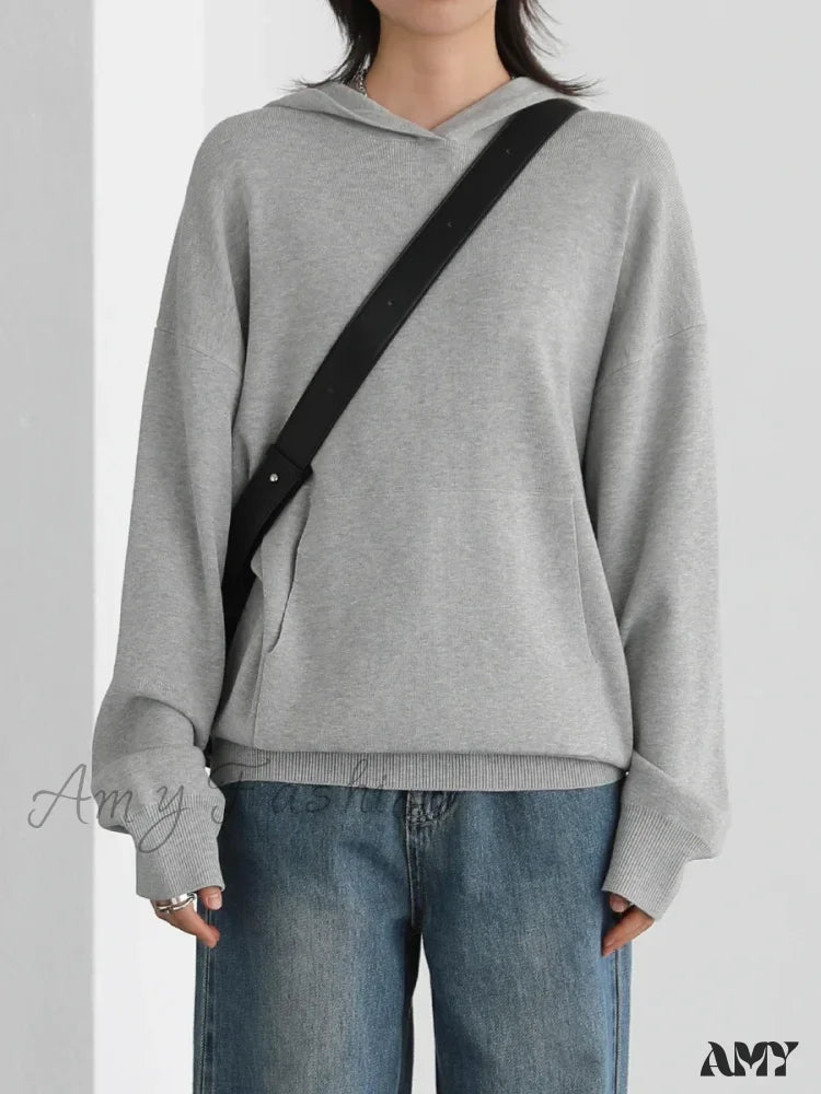 Casual Cozy Comfortable Trendy Soft Elegant Stylish Classic Hoodies Gray / S