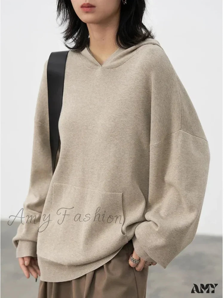 Casual Cozy Comfortable Trendy Soft Elegant Stylish Classic Hoodies Oatmeal / S