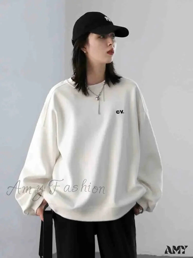 Casual Loose Plush Thick Warm Cozy Comfortable Trendy Elegant Hoodies