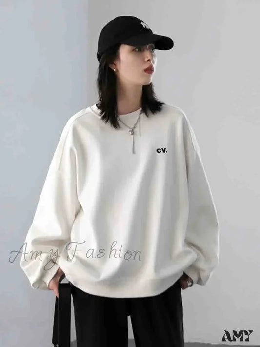 Casual Loose Plush Thick Warm Cozy Comfortable Trendy Elegant Hoodies