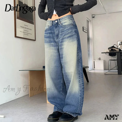 Casual Stylish Comfortable Retro Classic Basic Trendy Chic Distressed Jean Blue / S