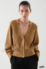 Casual V-Neck Ribbed Bat-Sleeve Soft Comfortable Cozy Elegant Lightweight Cardigan