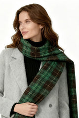 Checkered Warm Christmas Scarf