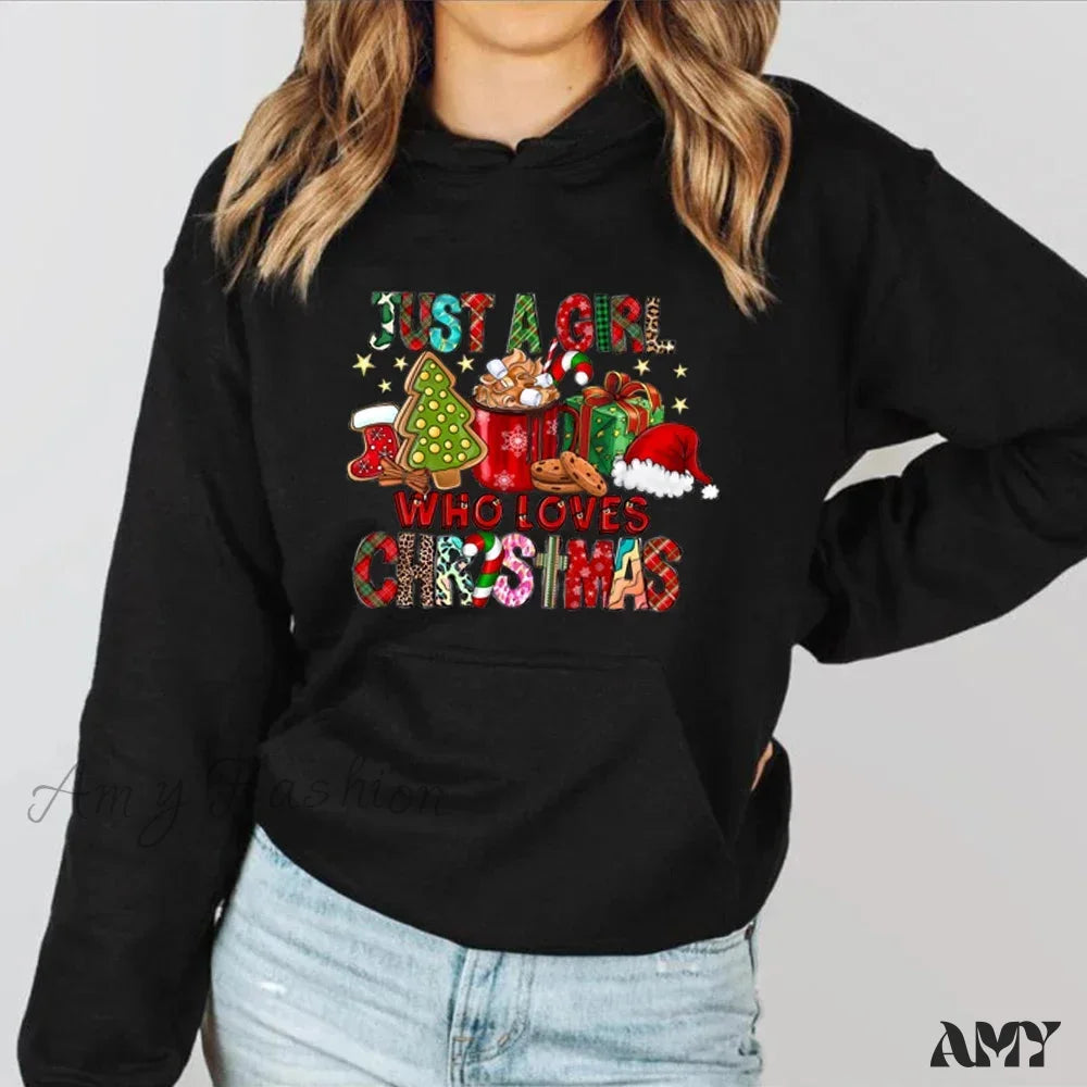 Christmas Holiday Lover Gift Hoodie Black / S