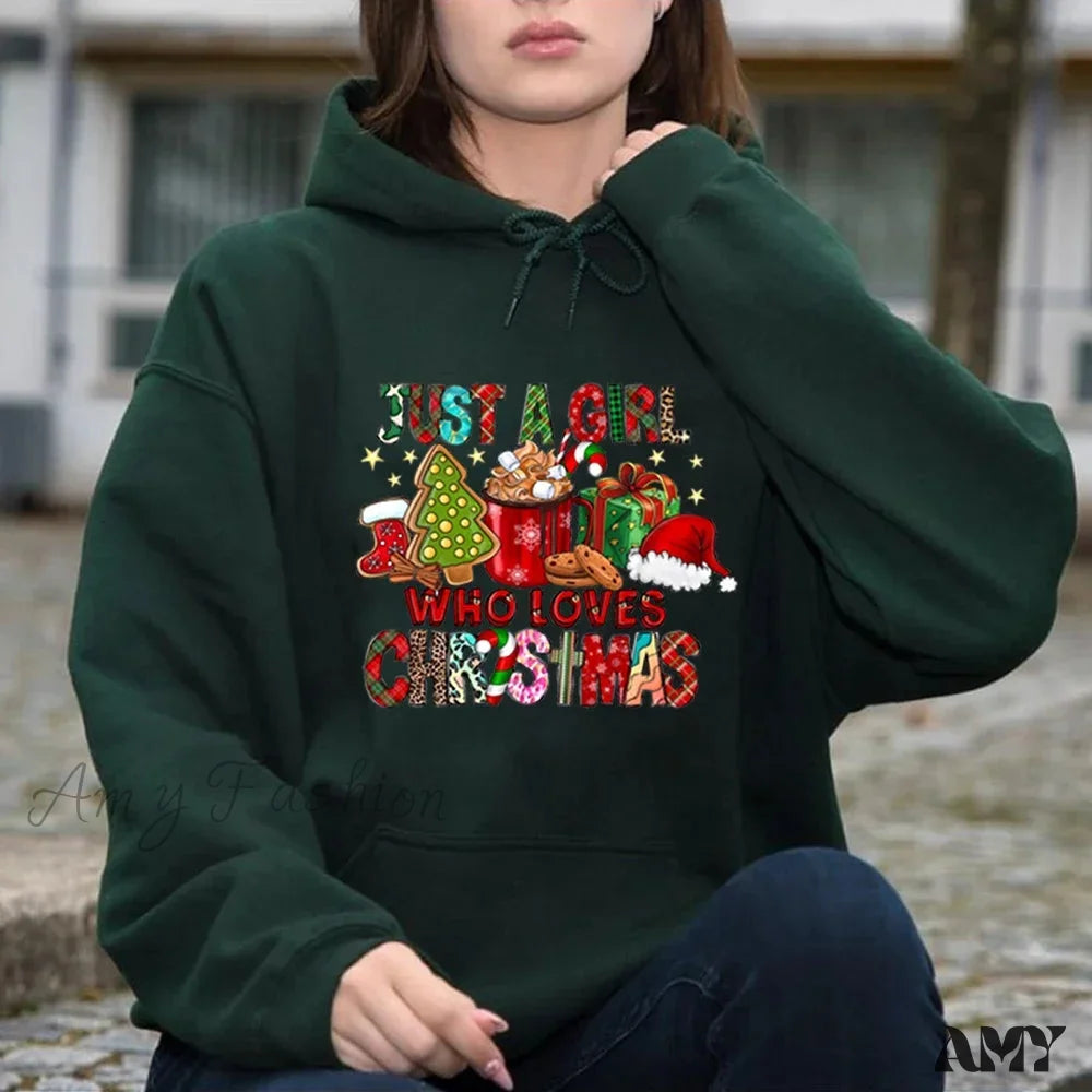 Christmas Holiday Lover Gift Hoodie Dark Green / S