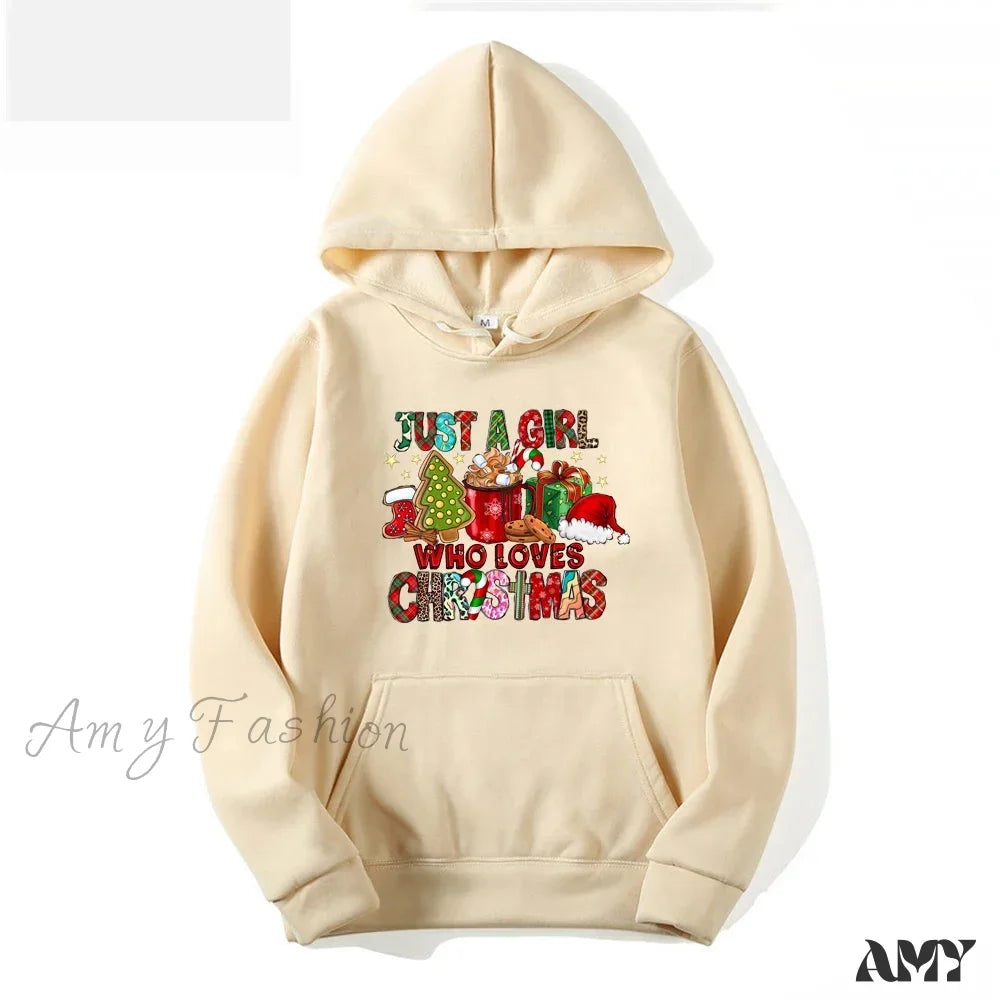 Christmas Holiday Lover Gift Hoodie Khaki / S