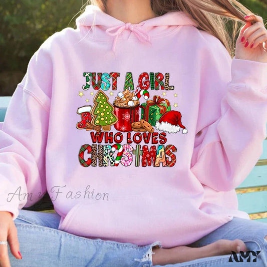 Christmas Holiday Lover Gift Hoodie Pink / S