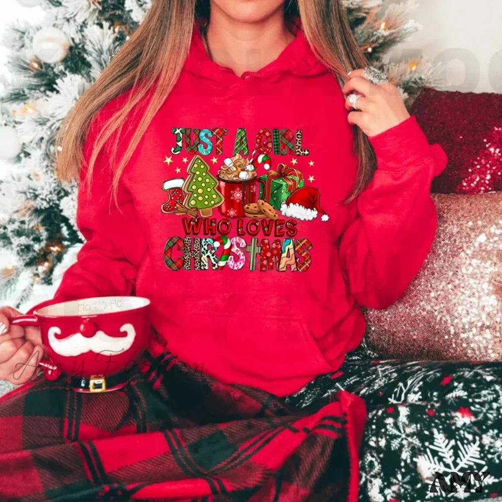 Christmas Holiday Lover Gift Hoodie Red / S