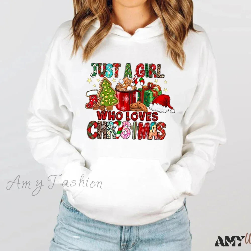 Christmas Holiday Lover Gift Hoodie White / S