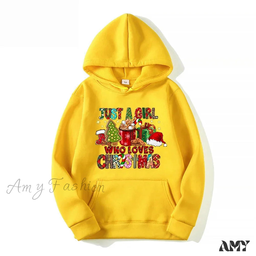 Christmas Holiday Lover Gift Hoodie Yellow / S