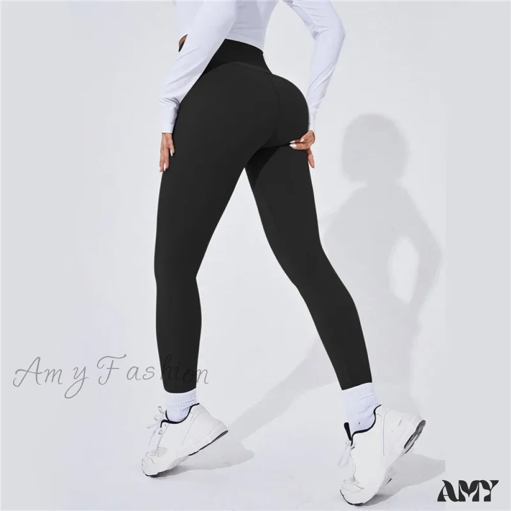 Comfortable High Waist Yoga Leggings Sports Tights Sexy Butt Lifting Push Up Panties Gym Fitness