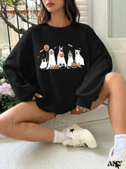 Creative Troublemaker Thin Hooded Y2K High Street Halloween Hoodie