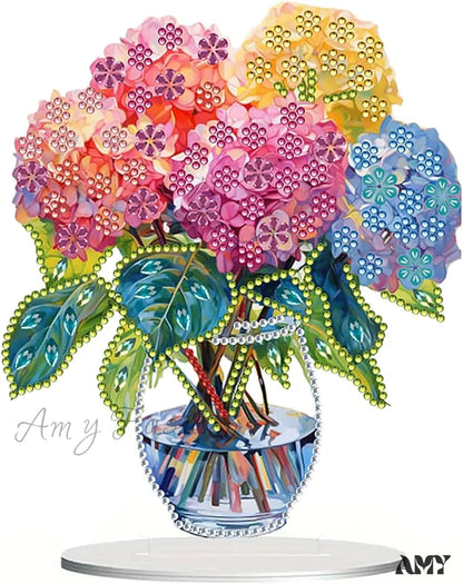 Crystal Diamond Art Painting Tabletop Home Office Decor Kit - Diy Desktop Ornament B