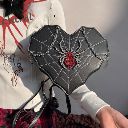 Gothic Y2K Punk Spider Harajuku Leather Bag Lolita Crossbody