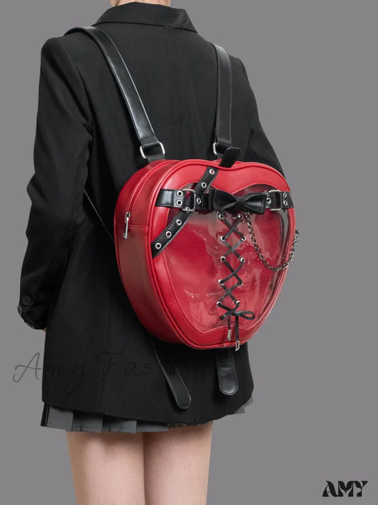 Dark Hiatus Bow Chain Apple Belt Bag Gothic Backpack Shoulder Strap