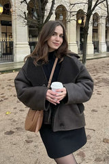 Double-Sided Fleece Loose Warm Jacket