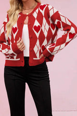 Red Heart   Christmas Cardigan