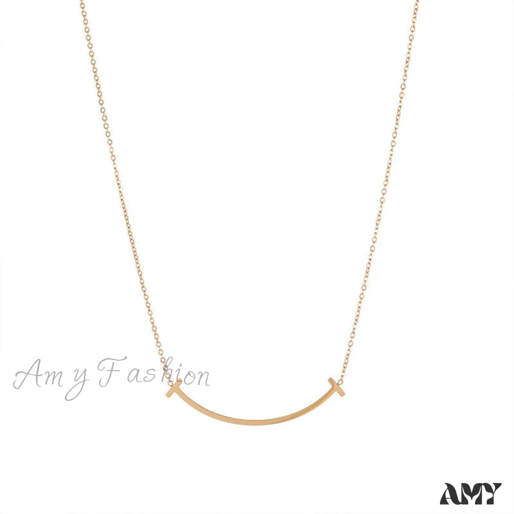 Designable Unique Smile Line Necklaces