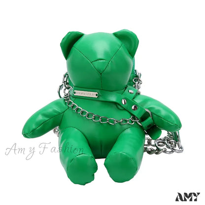 Designer Chain Doll Fashion Cartoon Phone Charming Bag Bear Luxury Green / Mini(Max Length<20Cm)