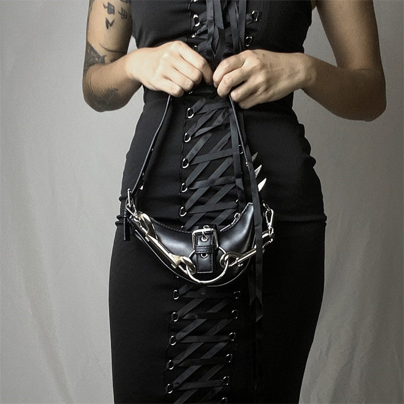 Rock Rivets Shoulder Metal Gothic Buckles Bag Crossbody Sparks Punk