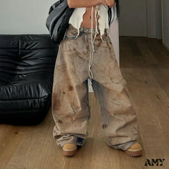 Distressed Baggy Vintage Retro Stylish Unique Comfortable Trendy Classic Chic Jean