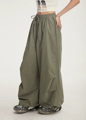 Balloon Drawstring Palazzo Pants