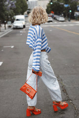 Minimalist Striped Light Loose Design Knit Sweater