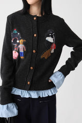 Vintage Round Neck Cardigan