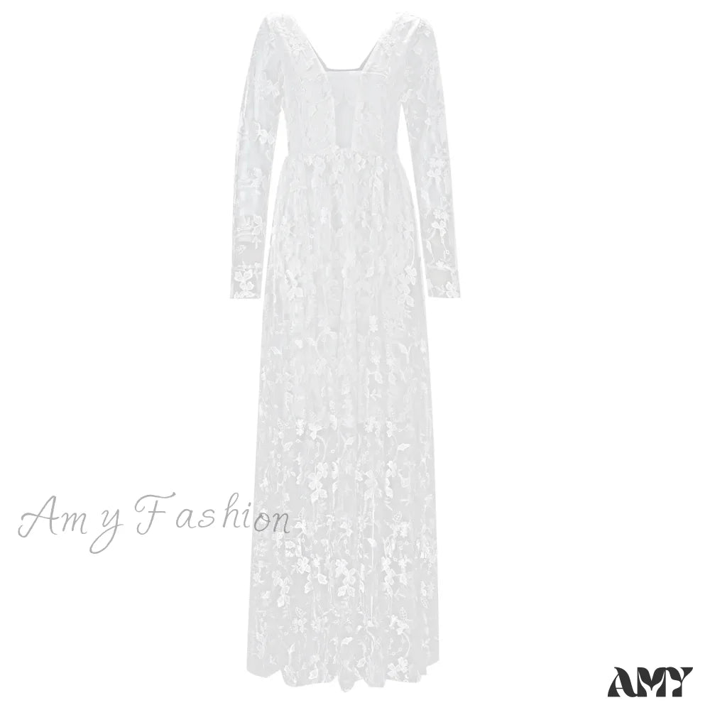 Elegant Belt Lace Up Gowns Solid Color Temperament Slim V Neck Bodycon Formal Wedding Guest Midi