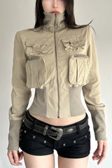 Vintage Aviator 3D Pocket Jacket