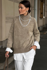 Thin Distressed Elegant High-End Knit Sweater