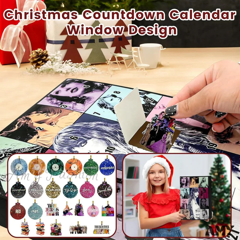 Fashion Singer Inspired Friendship Charms Advent Calendar - 24 Days Countdown Christmas/Birthday