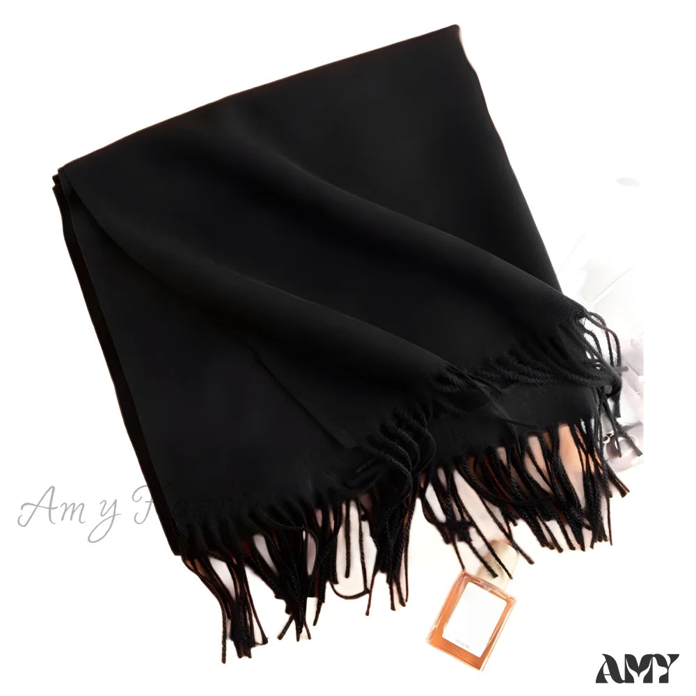 Faux Cashmere Winter High-End Style Versatile Warm Elegant Scarf