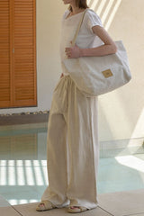 Linen Relaxed Straight Pants