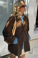Retro Suede Loose Jacket