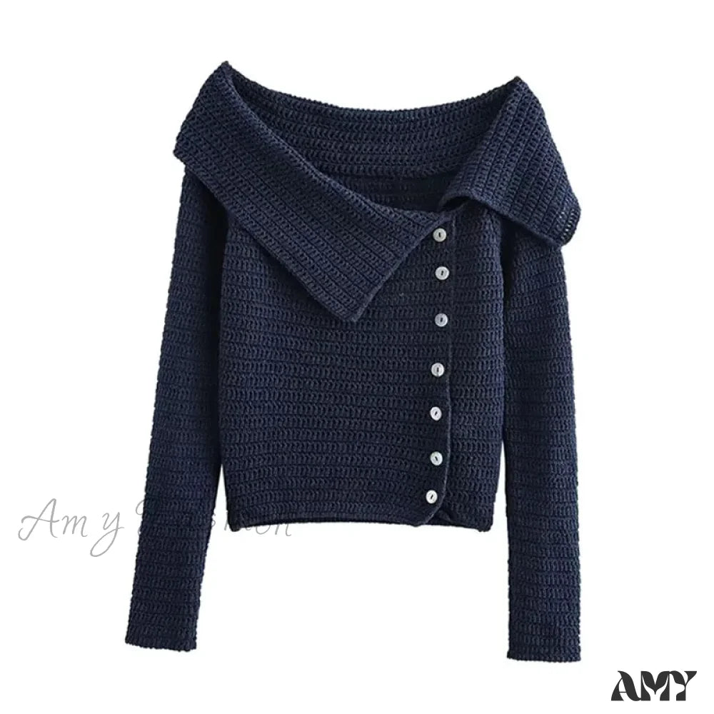 Female Fashion Top Solid Turn-Down Collar Long Sleeves Stylish Trendy Chic Cozy Comfortable Elegant