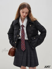 Filling Capacity Lightweight Thin Pink Short Down Shirt Style Coat