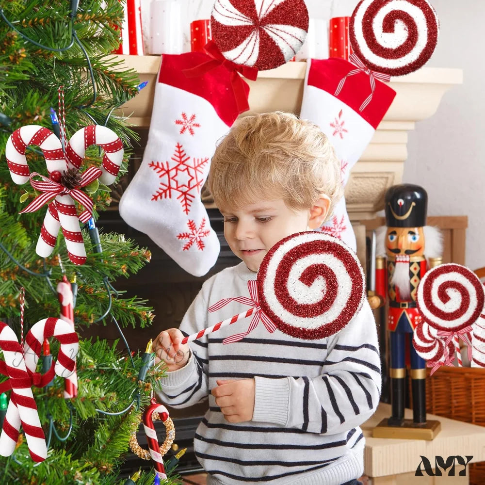 Giant Lollipop Decorations - Set Of 8