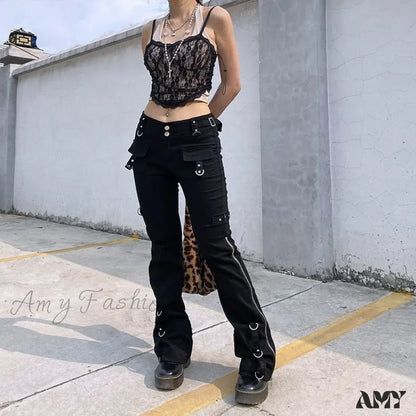 Halloween Punk Y2K Dark Pants