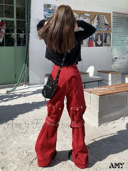 Halloween Red Pants Vintage