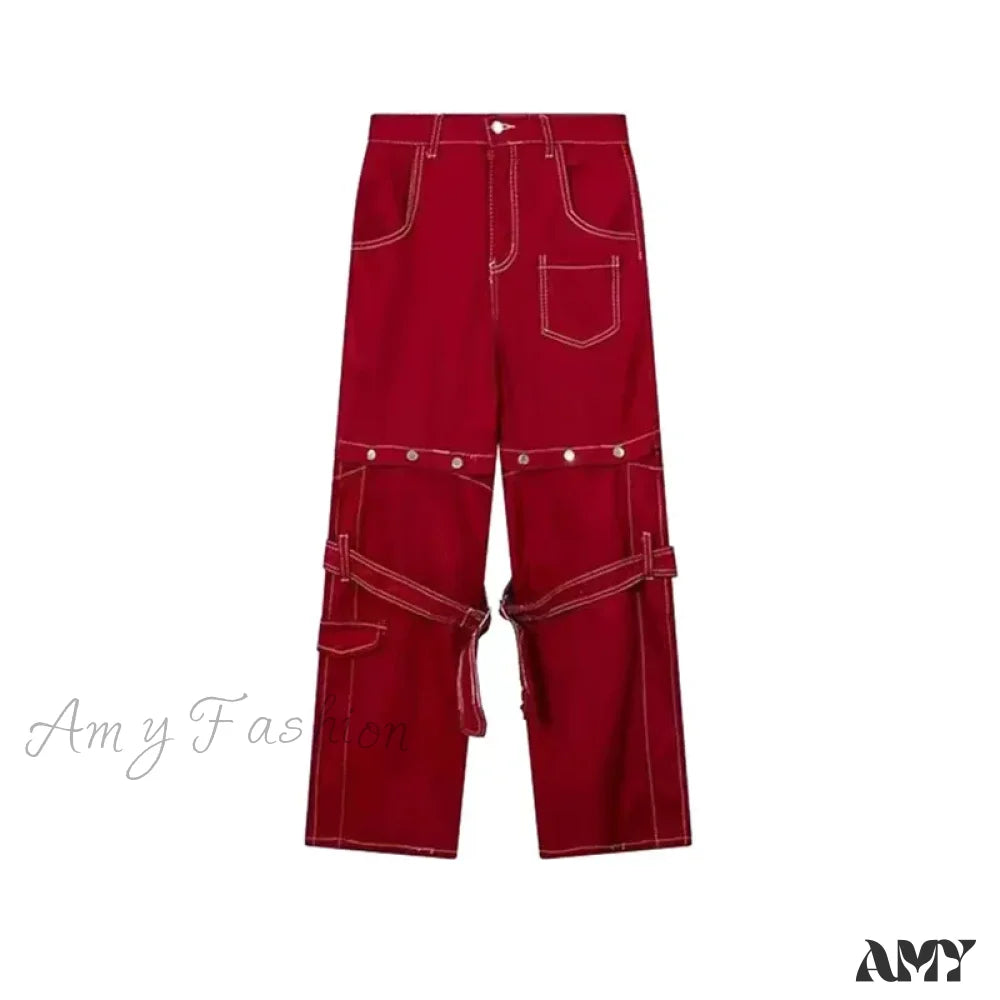 Halloween Red Pants Vintage / S