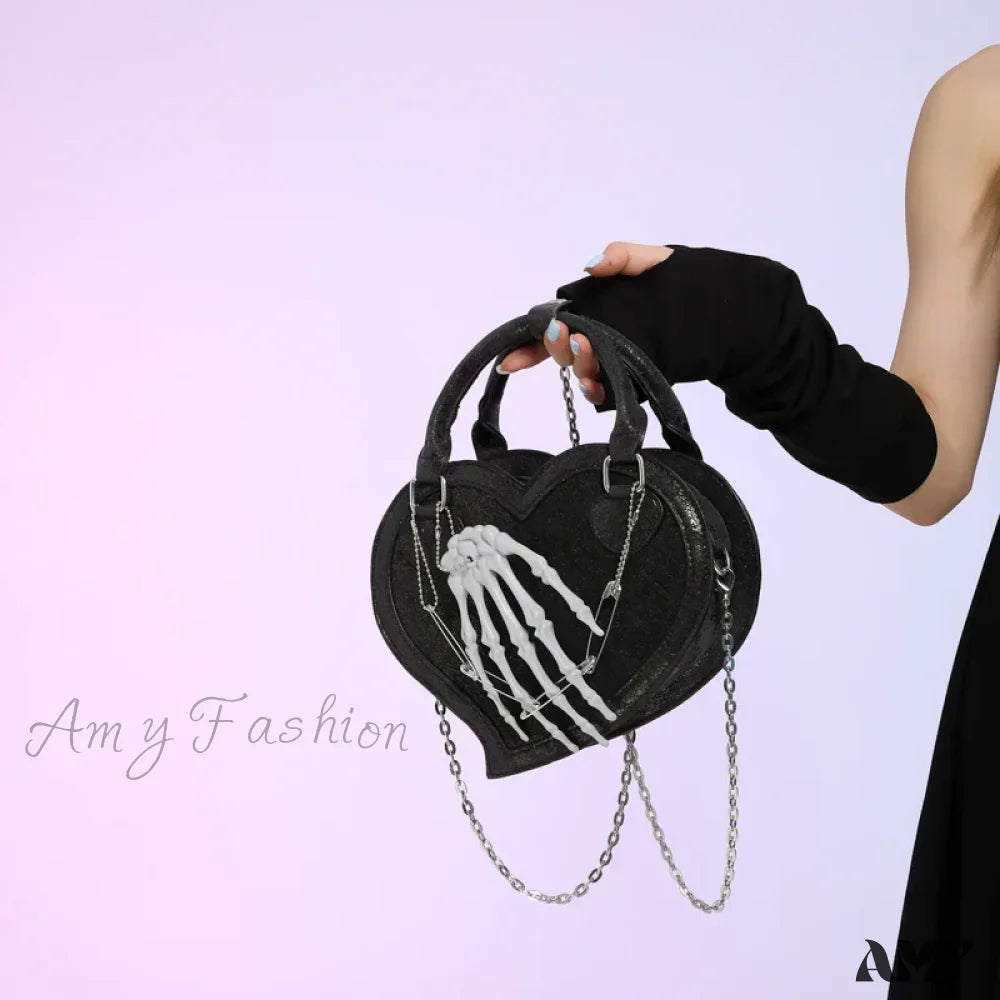 Hand Party Or Bag Evening Trick Treat Spooky Halloween Evil Sling Gothic