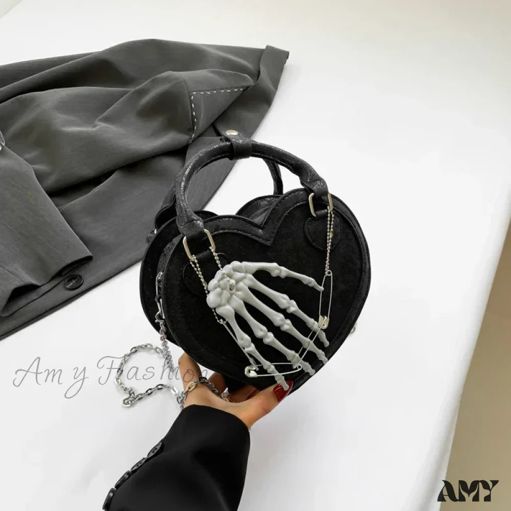 Hand Party Or Bag Evening Trick Treat Spooky Halloween Evil Sling Gothic