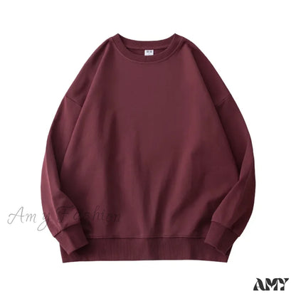 High Quality Comfortable Cozy Stylish Trendy Soft Casual Hoodies Burgundy / S