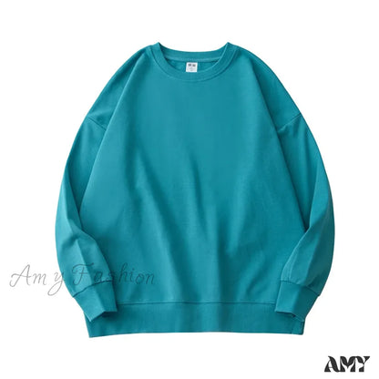 High Quality Comfortable Cozy Stylish Trendy Soft Casual Hoodies Turquoise / S