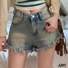 High Vintage Gothic Beach Mini Fashion Wide Elegant Y2K Short
