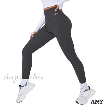 High Waist Yoga Sports Tights Thermal Sexy Butt Lifting Push Up Panties Gym Fitness Leggings Gray /