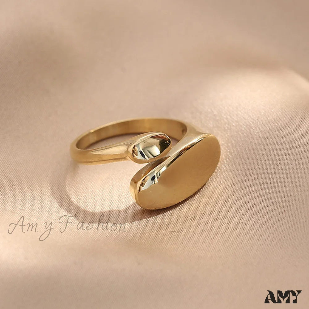 Ins Fashion Minimalist Style Irregular Open Rings