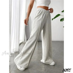 Large High-Waisted Wide Leg Fashionable Versatile Casual Pants