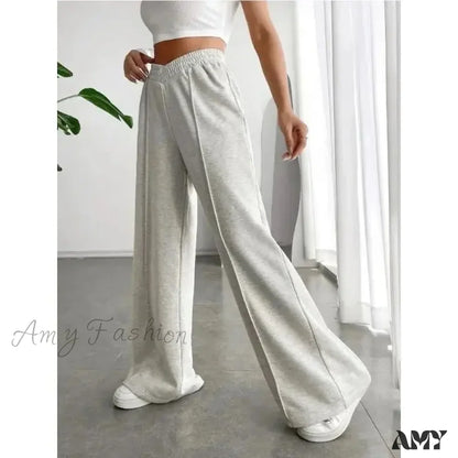 Large High-Waisted Wide Leg Fashionable Versatile Casual Pants